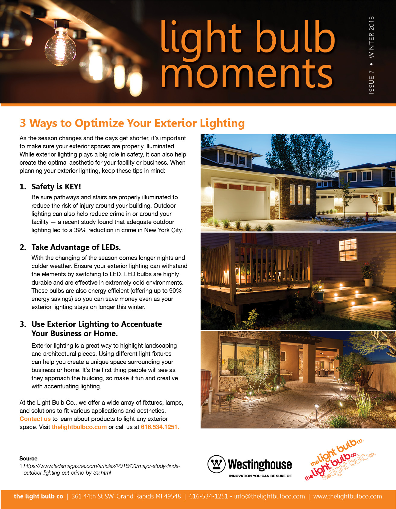 Sample newsletter cover